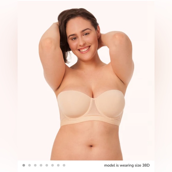 Lively Smooth Strapless Convertible Bra Size 38DD Toasted Almond Style 32214 NWT - Picture 1 of 7